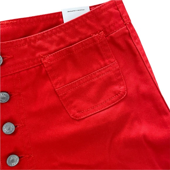 Unionbay NWT Red High Waist Button Up Shorts 9 - Picture 3 of 11